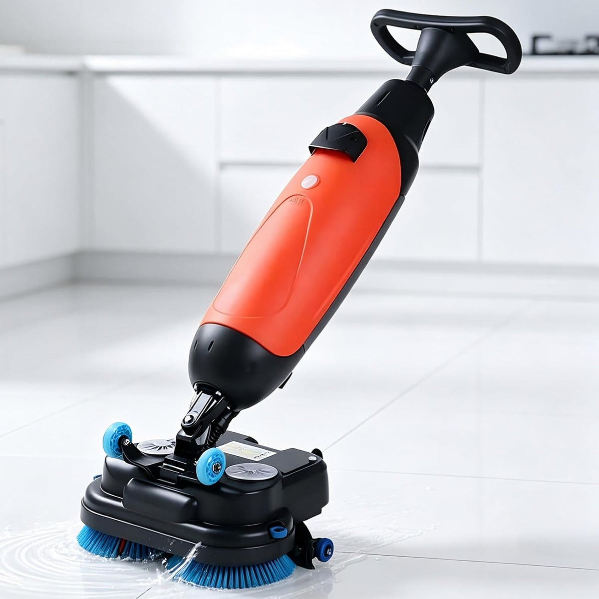 PweKzxt Cireuses, 17 Pouces, Orange, Autolaveuse De Sols, Autolaveuse Commerciale Portable, Autolaveuse De Sols Commerciale