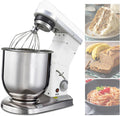 SXYKXYDL robot pâtissier, 5 L, 10 L, Argenté/Blanc, Professionnel sur Socle, 3 Vitesses, tête inclinable, Bol mélangeur en Acier Inoxydable /