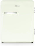 H.Koenig mini réfrigérateur, 31 L, 24 dB, Vert, Mini Bar Vintage TOAD7, Mini Frigo de Chambre Compact, Aliments