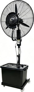 Meedlopia Ventilateurs de brume, 42 L, Blanc, Ventilateur de Brume Intérieur et Extérieur, Brumisateur Industriel avec Réservoir d'Eau
