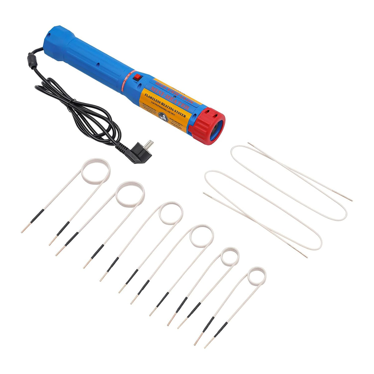 SICHENSH Bobines d'induction, 1100 W, Noir, Radiateur magnétique à induction - Avec 8 bobines de chauffage - Pour vis