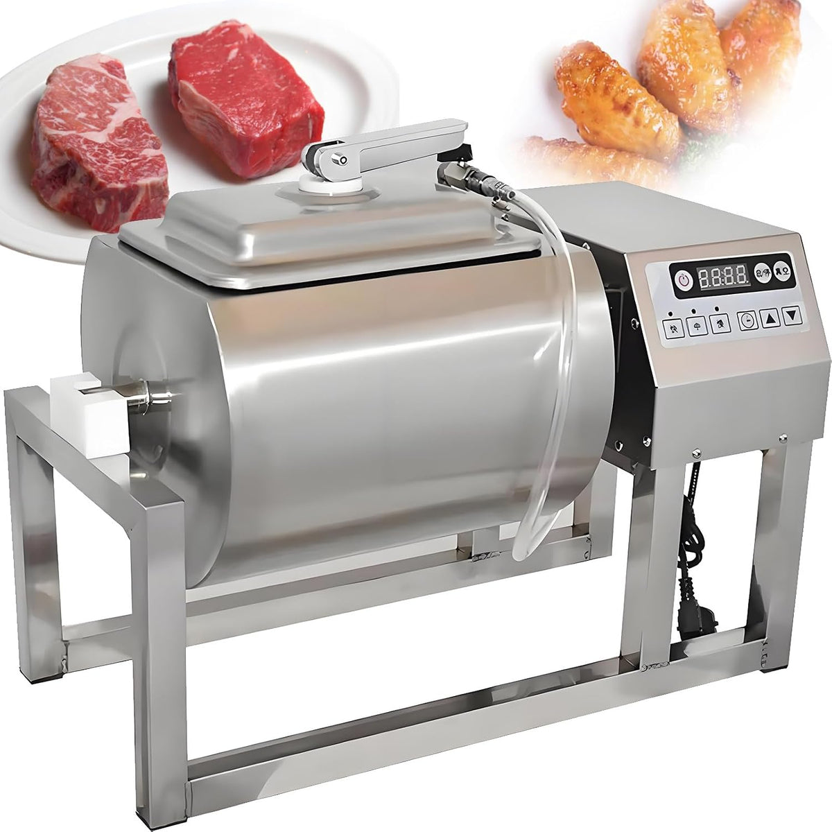 HTDRE Bains-marie sous vide, 18 L, Argenté, Machine à Mariner sous Vide, Le Porc et Le Steak - Idéale pour Une Utilisation Domestique et Commerciale