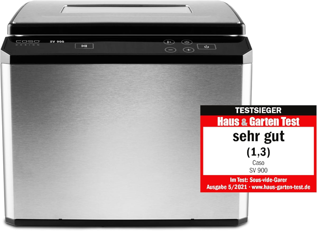 Caso Bains-marie sous vide, Noir, SV900 Cuiseur sous vide, cuisson sous vide au bain-marie pour jusqu'à 5 portions