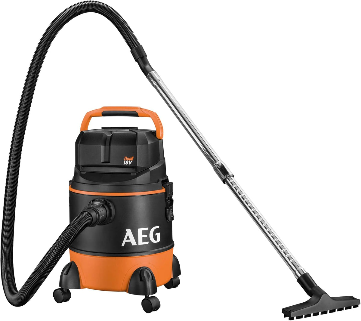 RYOBI aspirateur eau et poussière, 18 V, 20 L, Noir, AEG Aspirateur de Chantier PRO sans Fil, Aspiration poussières et liquides IPX4