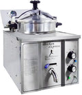 ShaiVrissian Friteuses, 16l, Argenté, Friteuse à Pression Commerciale, Autocuiseur électrique Professionnel