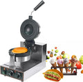 LSHFYV Machines à gaufres et croques, 1300 W, 220 V, acier inoxydable, Noir, UFO Burger Machine, Presse à Hamburger Commerciale