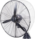 TYH Ventilateurs muraux, 210 W, 220 V, 80 cm, Blanc, Ventilateur Mural Industriel Oscillant À 90°, Construction Métallique Robuste
