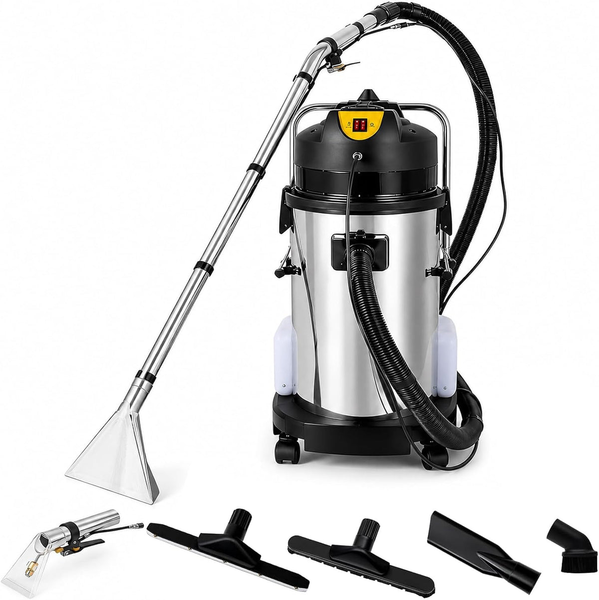 AETEREOS canapé, 1034 W, 40 L, Gris, Shampouineuse, Nettoyeur Tapis et Tissu, Nettoie tapis, moquettes, matelas et sièges auto avec injection