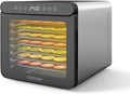 Helloshop26 déshydrateur alimentaire, 600 W, 230 V, 34 x 40,5 x 32 cm, Argent