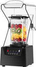 SHUMIAO blender, 2200 W, Noir, Commercial pour Smoothies, Bol 70 Oz, 5 Programmes, Réduisez les mélanges répétés avec ce professionnel