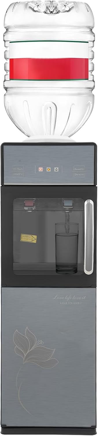 MEELRYD distributeur d'eau chaude, Marron, Distributeur d'eau électrique pour boissons chaudes et froides