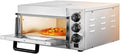 QFGain four à pizza, 585 x 585 x 300 mm, 2000 W, 3000 W, 40 Cm, 16 Pouces, Transparent/Argenté, De Comptoir avec Hublot Transparent