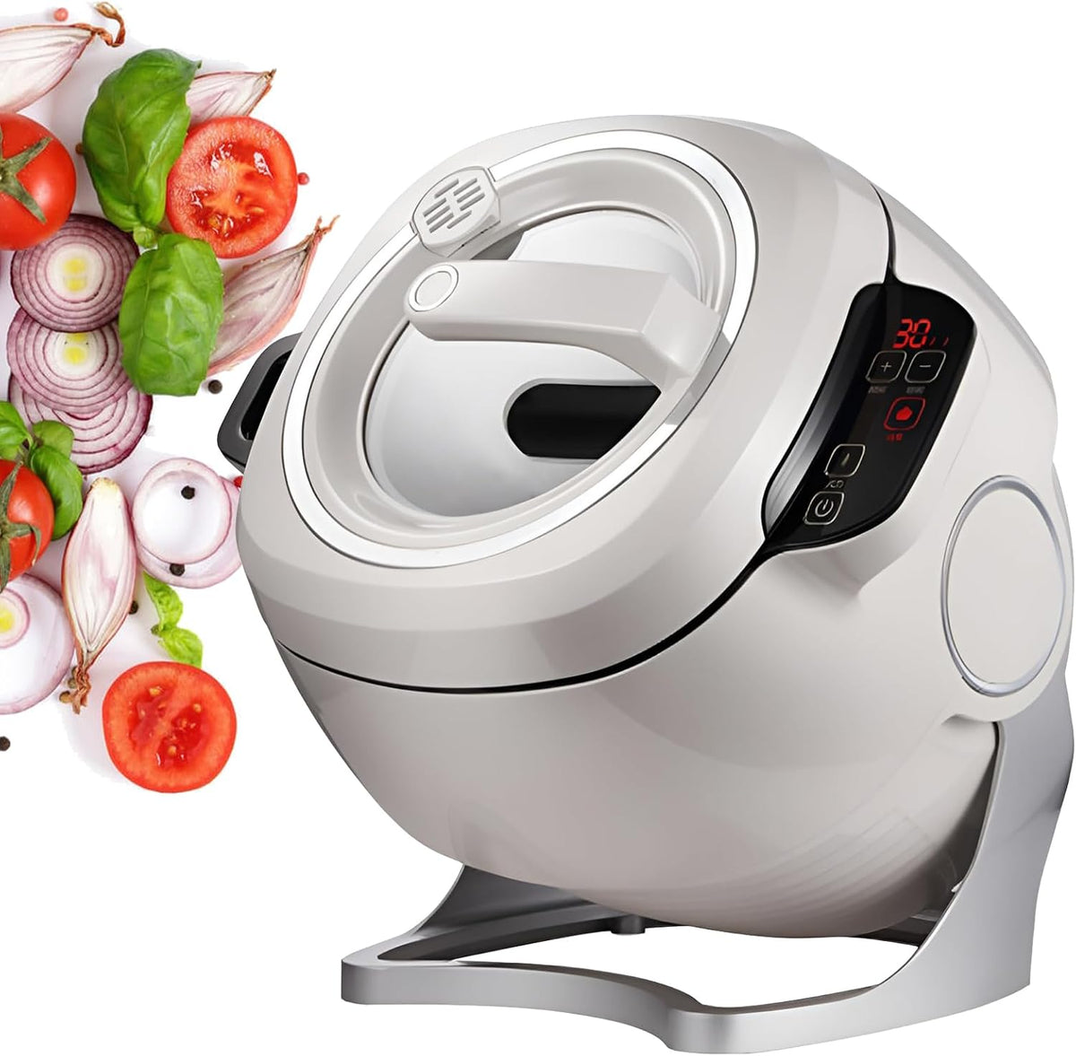 Robot Robots multifonctions, 2000w, 2000 W, 6 L, Argenté, Culinaire Commercial Et Cuiseur Automatique, Chauffage 3d