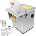 ROGONPDK trancheuse électrique, 23 × 28 × 39 cm., 200 W., 220 V, 50 Hz., acier inoxydable, acier massif., argenté
