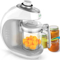 NutriChef blender, Noir, Machine numérique pour bébé, Cuiseur vapeur 2 en 1 et mixeur à purée avec minuteur à vapeur