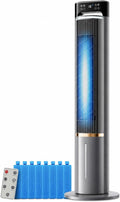 ZDMZR rafraîchisseur d'air, Blanc, Climatiseur évaporatif, Réservoir D'Eau, Portable avec Minuterie 12H, Idéal pour Chambre