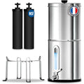 orinko filtres et cartouches, 8,5 L, Blanc, Filtre à Eau par Gravité, Purificateur d'Eau avec Charbon Actif