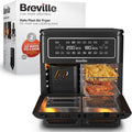 Breville friteuse à air chaud, 11 L, 2400 W, Noir, friteuse sans huile Flexi Halo, Four friteuse numérique