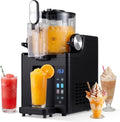 COSTWAY sorbetière, 170 W, 220–240 V/50-60Hz, 1,5 L, ABS, Métal, Noir, Machine à Granita Électrique, Restaurant
