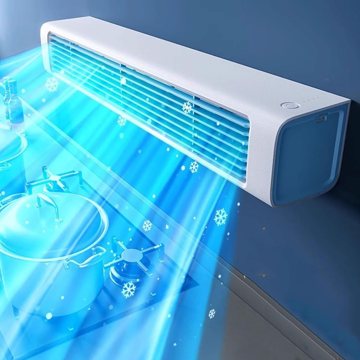 climatiseur portable Climatiseur, blanc, bleu