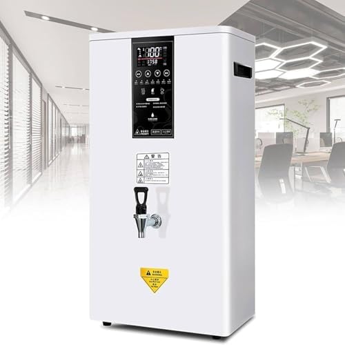 JKJZSALJ fontaine à eau, 3000 W, 50 L, Blanc, Instantanée, Distributeur d'eau Chaude Professionnel, Écran Tactile LCD