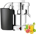 QIUNAOZI centrifugeuse, 27 × 34 × 36 cm, 370 W, 110 V/220 V, 110 V, 220 V, Noir, Extracteur de jus commercial
