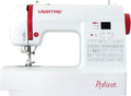 VERITAS machine à coudre, Blanc/Rouge, Rubina - La numérique pour débutants, avancés et professionnels avec écran LED moderne