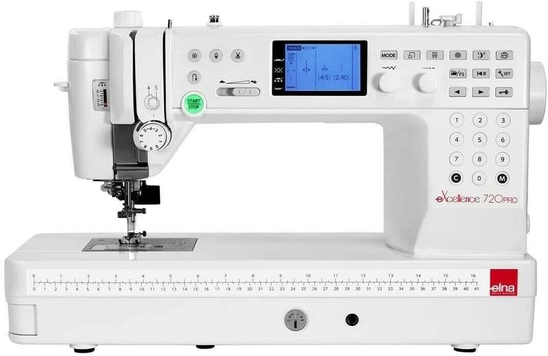 Elna machine à coudre, Noir, 720 excellence