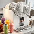 Glowdora Machines à granité, 2 X 2, Blanc, Machine À Granita Électrique, Double Cuve l, Usage Professionnel