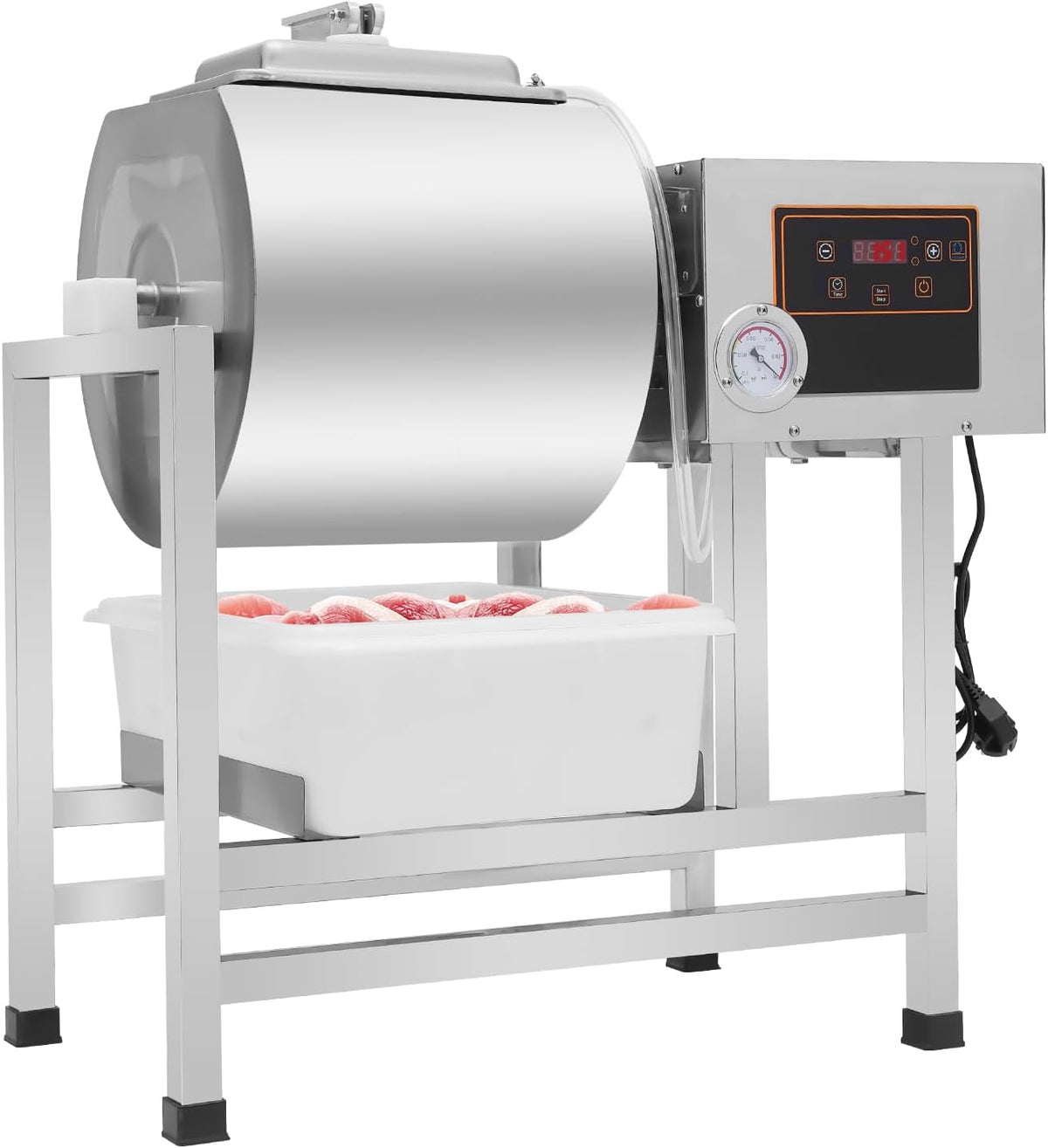 YyanLAK Hachoirs à viande, MWD-YZJ-D, 78 x 42 x 83 cm., 200 W., 220 V / 50 Hz., 38 l, acier inoxydable., Argenté, Mélangeur à viande électrique
