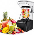 SHUMIAO blender, 2000 W, 2 L, 000 TR/Min, 2 L, Argenté, Haute Vitesse, Lames INOX, Haute Vitesse pour Smoothies