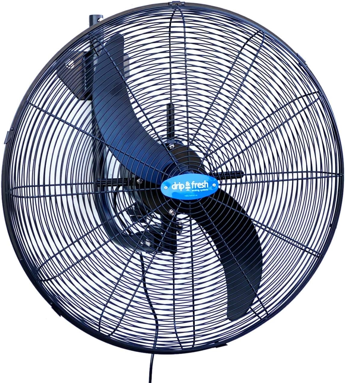 Drip&Fresh Ventilateurs muraux, 200 W, Blanc, - Ventilateur 2 pales 24' avec support mural IP55