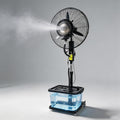 AnYaBinni Ventilateurs sur pied, 40 L, Blanc, Grand Ventilateur Brumisateur Industriel Réservoir, Oscillant 120° à Hauteur Réglable