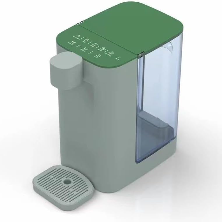 distributeur d'eau chaude, 24,8 x 36 x 14,2 cm., 2000 W., 220 V., Gris, Mini portable instantané avec verrouillage de sécurité