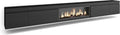 Skraut Home cheminée électrique, 107 cm., 34 W., 368x45x35, Noir, Meuble TV, Banc Télé, Grand Espace de Rangement