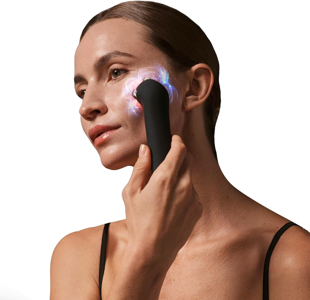 FAQ Appareils de tonification pour le visage, Rouge/Bleu, 402 Appareil Lifting Visage à Double Microcourant