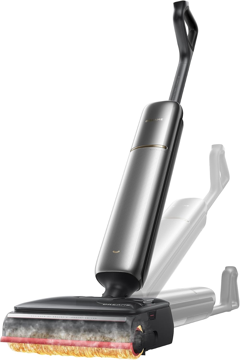 dreame épilateur à lumière pulsée, 9,85 cm, Noir, T16 Pro Heat-A Aspirateur Laveur, Triple arête, Ultra-Fin