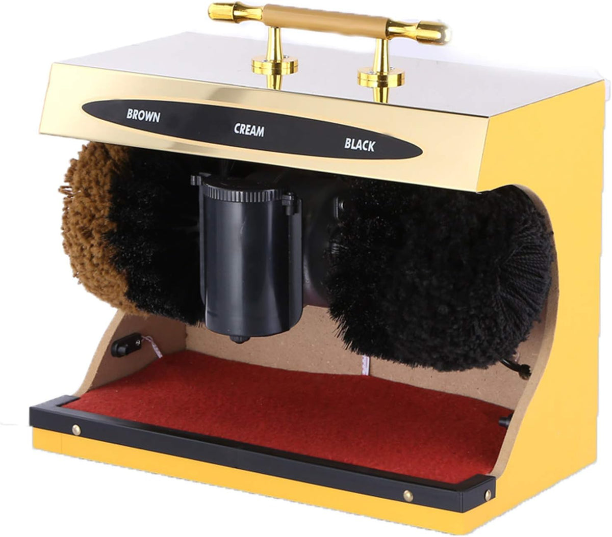 sfaSDGAwer Kits de cirage, 45 W, Doré, Cireuse à Chaussures électrique, Brosse à Chaussures de qualité hôtelière Ultra(Gold)