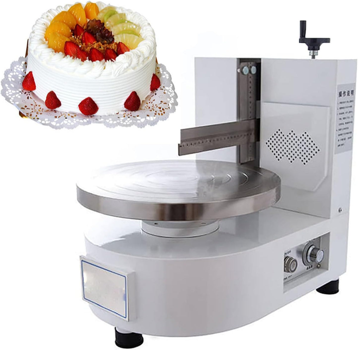 Ostreemaner Machines à gâteaux, 80 W, 110 V/60 Hz/220 V/50 Hz., 80 W, Noir, Machine À Étaler La Crème À Gâteau