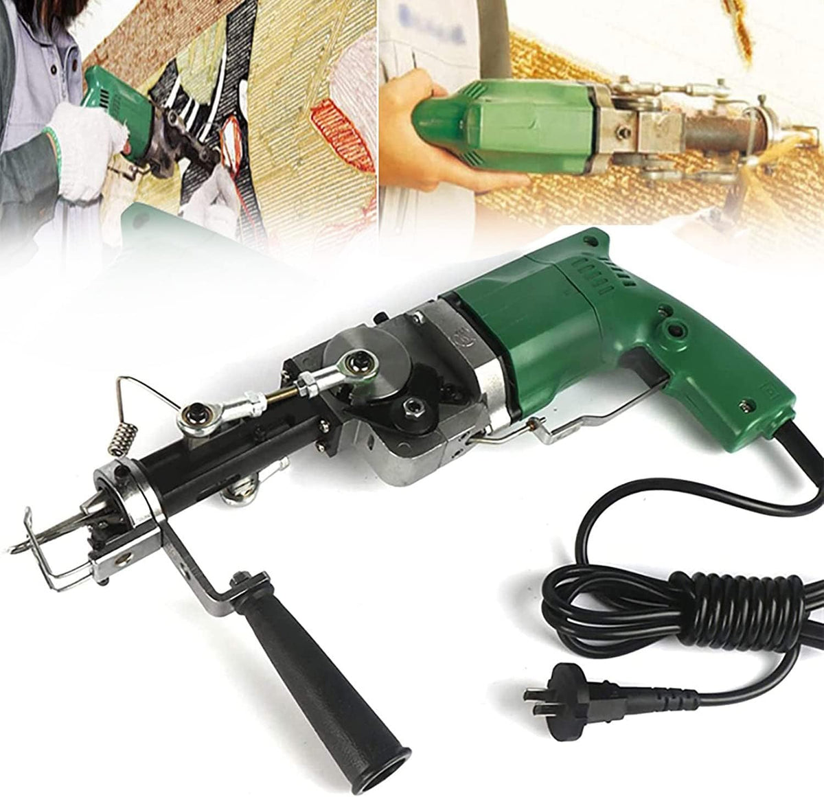 FSCLJ machine à broder, 70 W, Noir, Pistolet à touffeter électrique 2 en 1 pour Tapis, Industrielle Bricolage