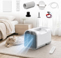 climatiseur portable HCAUYNN, 50 × 27,5 × 30,5 cm, Environ 45 dB, 1400 W, 5000 BTU, 600 W, Blanc, Climatiseur Mobile /