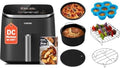 Cosori friteuse à air chaud, 6 L, Noir, Air Fryer 9 en 1, TurboBlaze, Machine à Courant Continu, 5 Vitesses de Vent Réglables