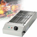 Gril Grills électriques, Argenté, sans fumée BBQ électrique Portable, Cuisson d'intérieur, d'intérieur sans fumée en Acier