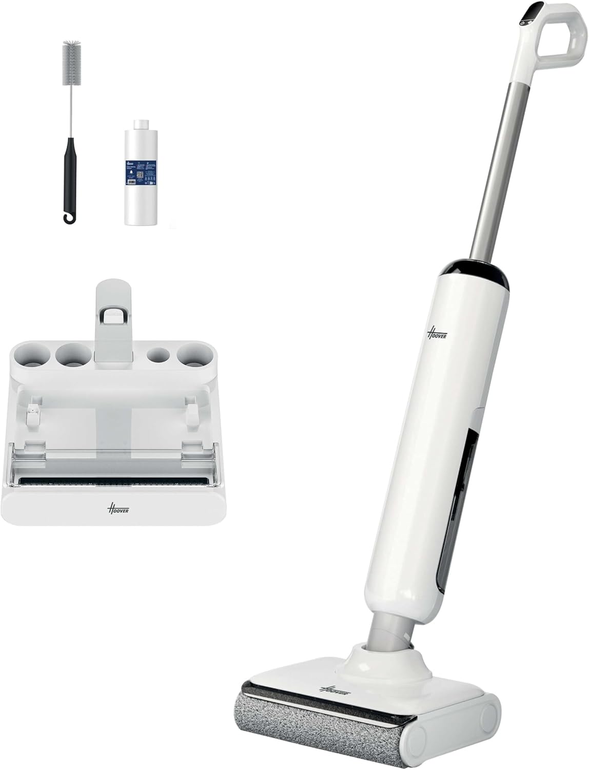 Hoover aspirateur eau et poussière, Noir, HW400 Aspirateur Laveur, sans Fil, Eau et Poussières, 180° à Plat