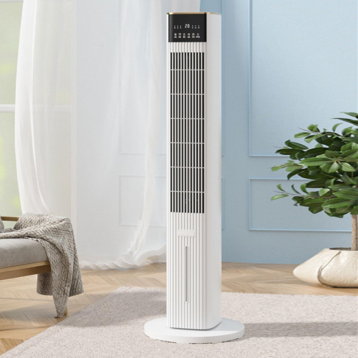 GWFBLID climatiseur portable, 4.5 L, Blanc