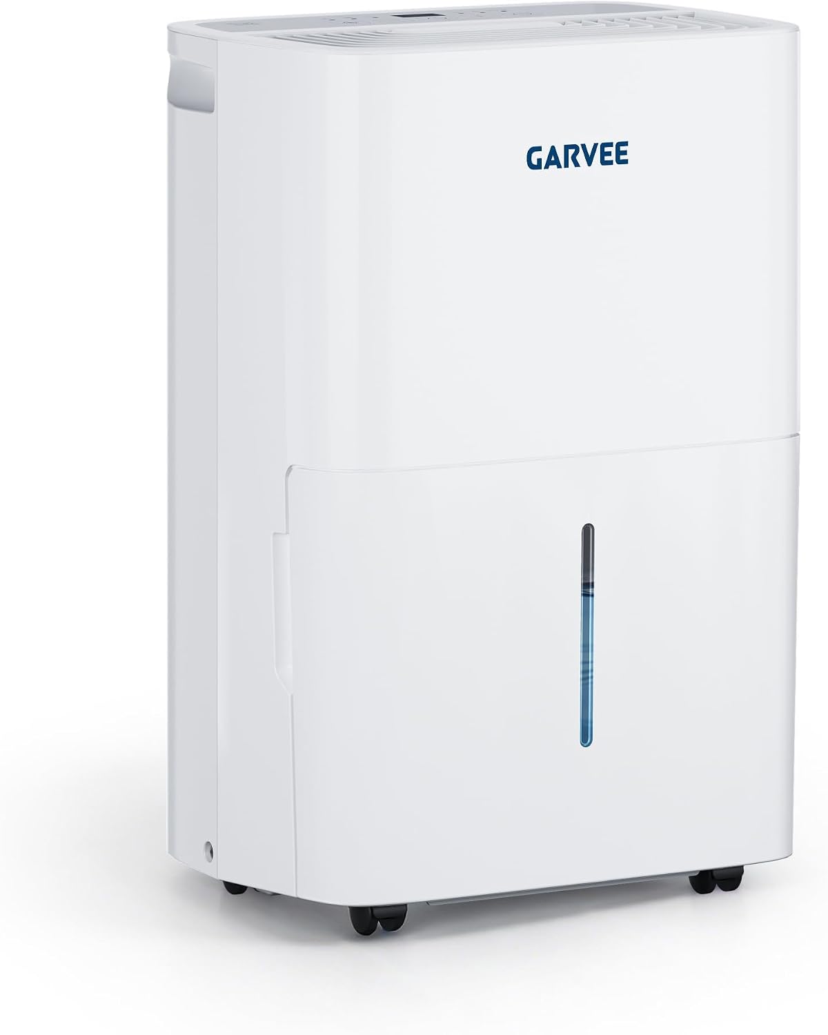 GarveeHome déshumidificateur, 20 L, 5.5 L, Blanc, d'air /J, Réservoir, Tuyau de vidange, Anti moisissure, Ecran LED