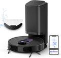 OBODE robot aspirateur, Noir, A8+ Laveur avec Station, Aspirateur Robot 4000Pa, 180min d'Autonomie, Détection d'obstacles 3D