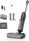 Vozascly aspirateur balai sans fil, 65 dB, Noir, W15 Aspirateur Laveur sans Fil, Aspirateur Balai Silencieux avec Auto-Propulsion