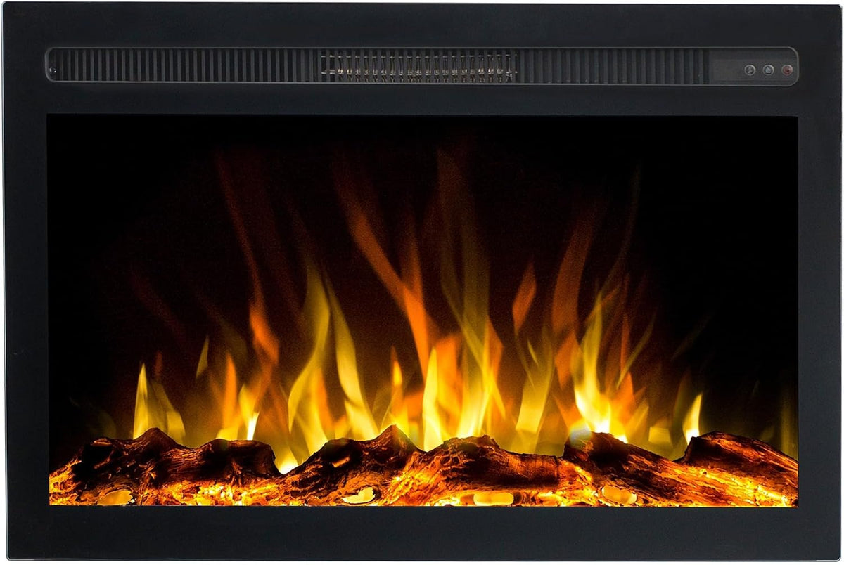 Emotion Flame cheminée électrique, 81x14x50 cm, 1500 W, Noir