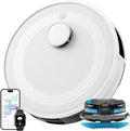Lefant robot aspirateur, Noir, M2 Aspirateur Robot Laveur 6000Pa avec Cartographie Laser, laveur 2 en 1, Navigation dToF
